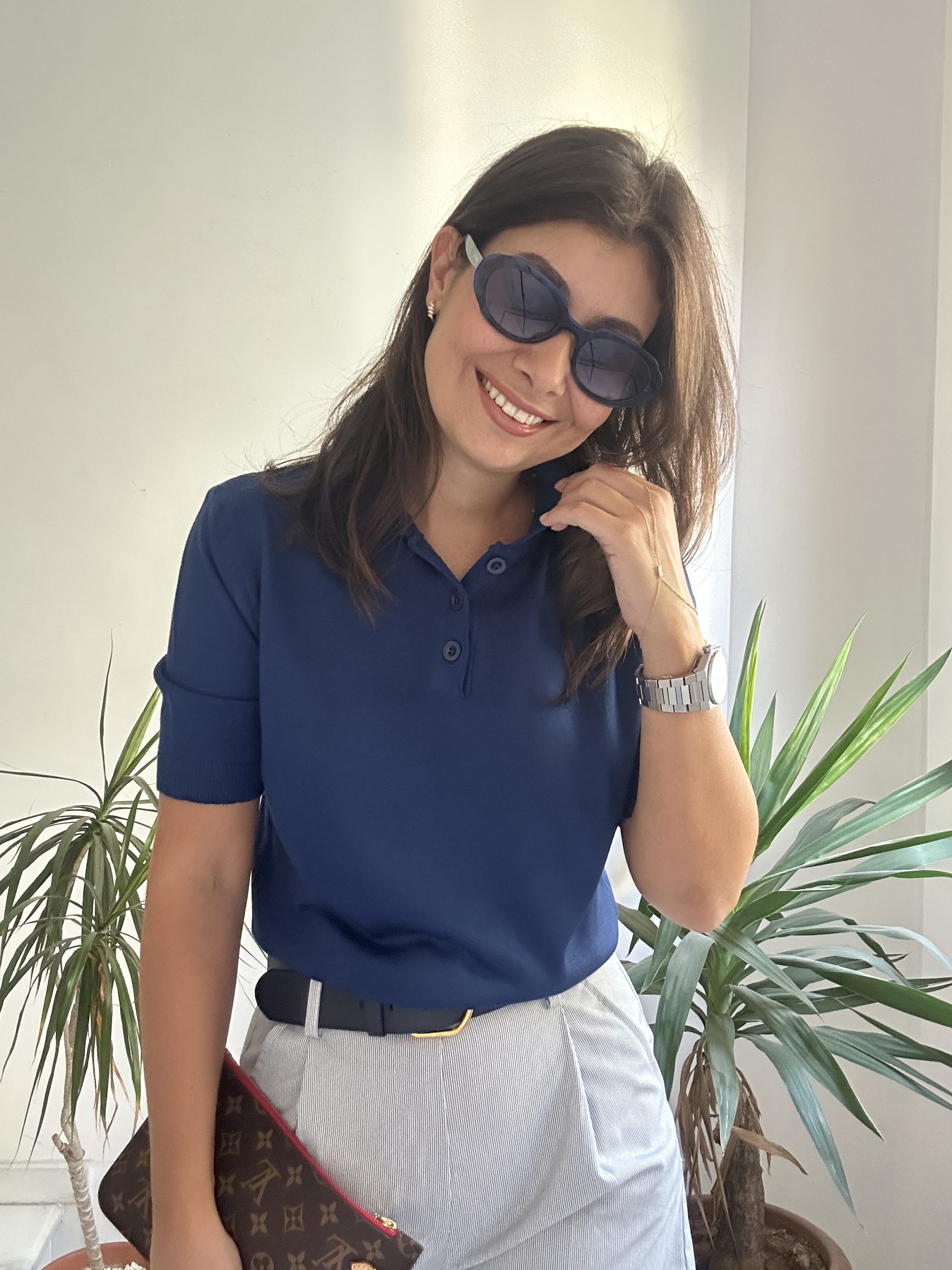 Saks Polo Yaka Tişört - Görsel 3