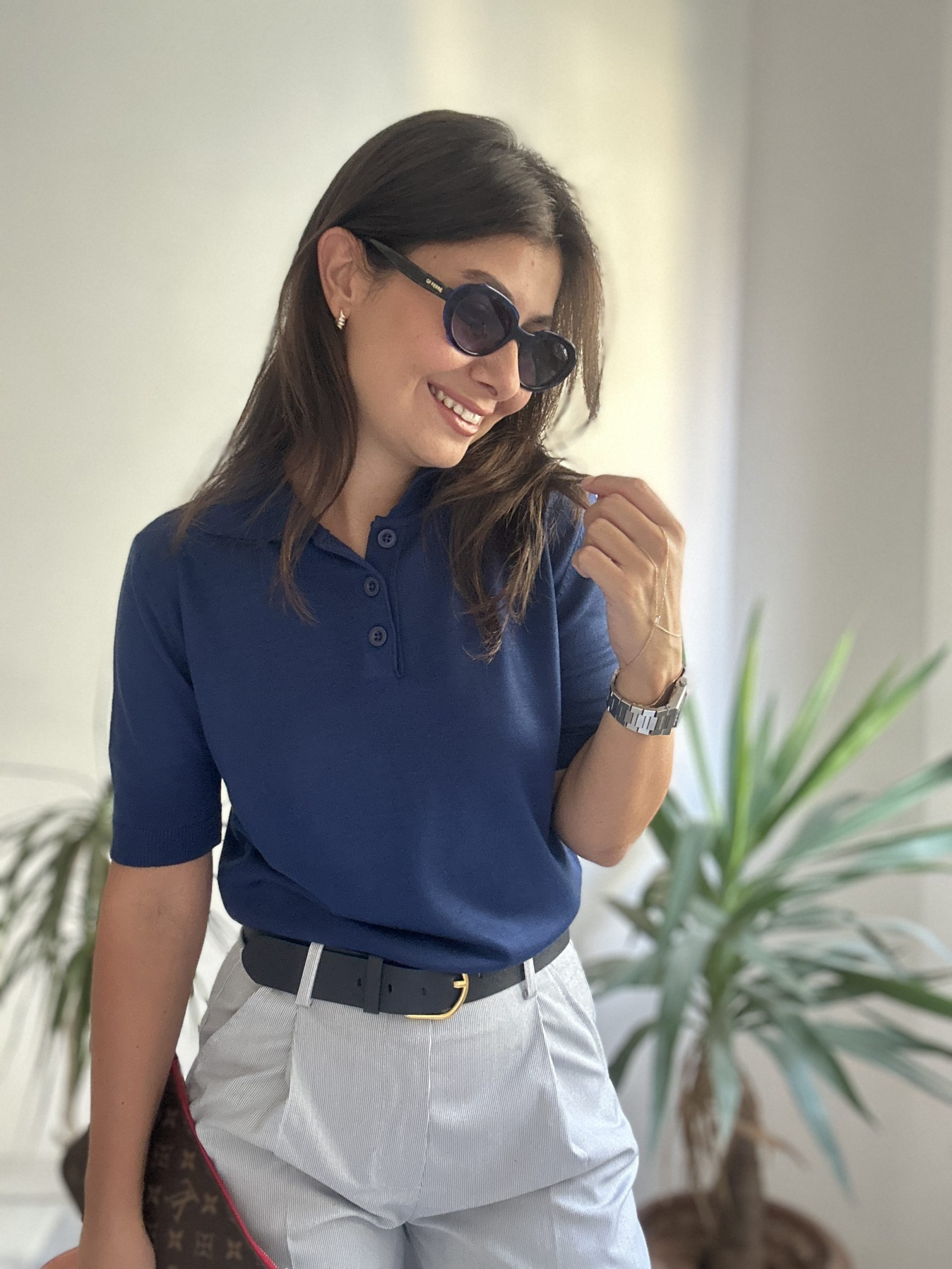 Saks Polo Yaka Tişört