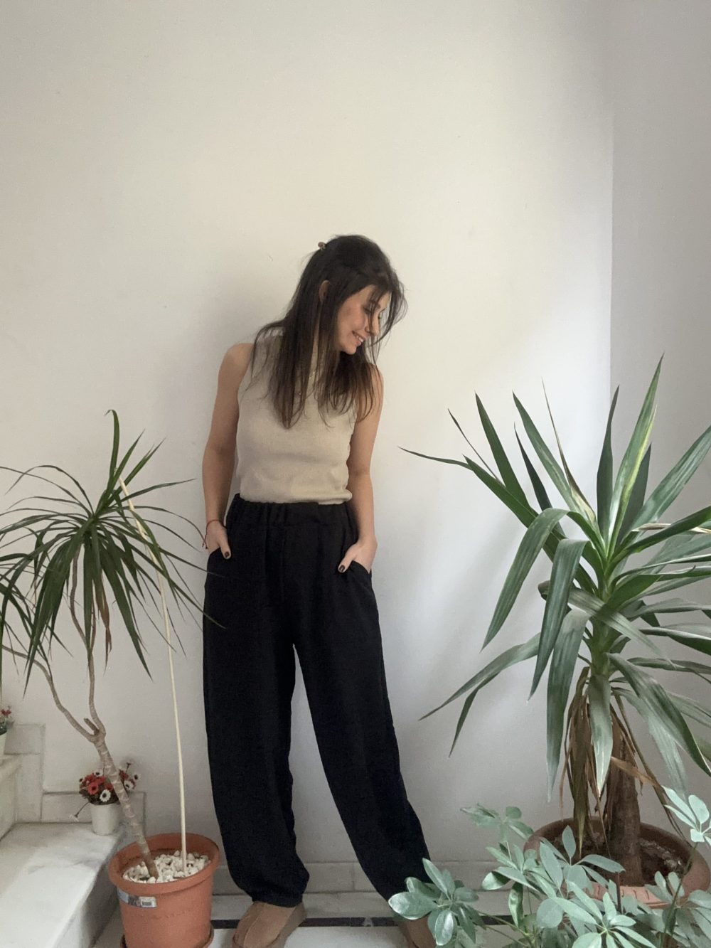 Siyah Şalvar Pantolon