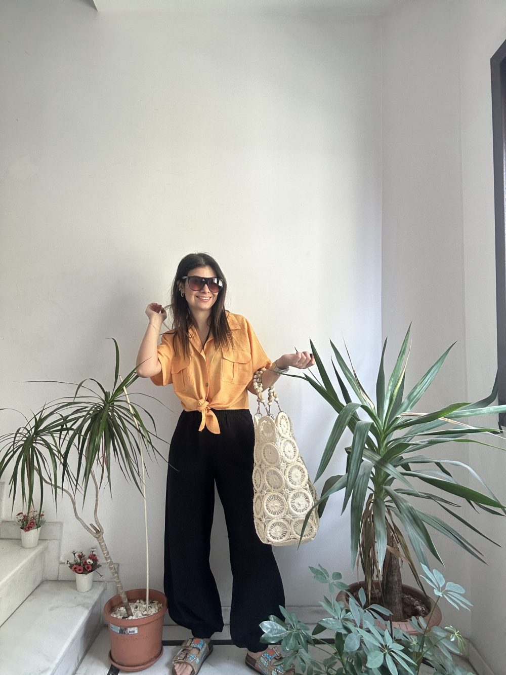 Siyah Şalvar Pantolon